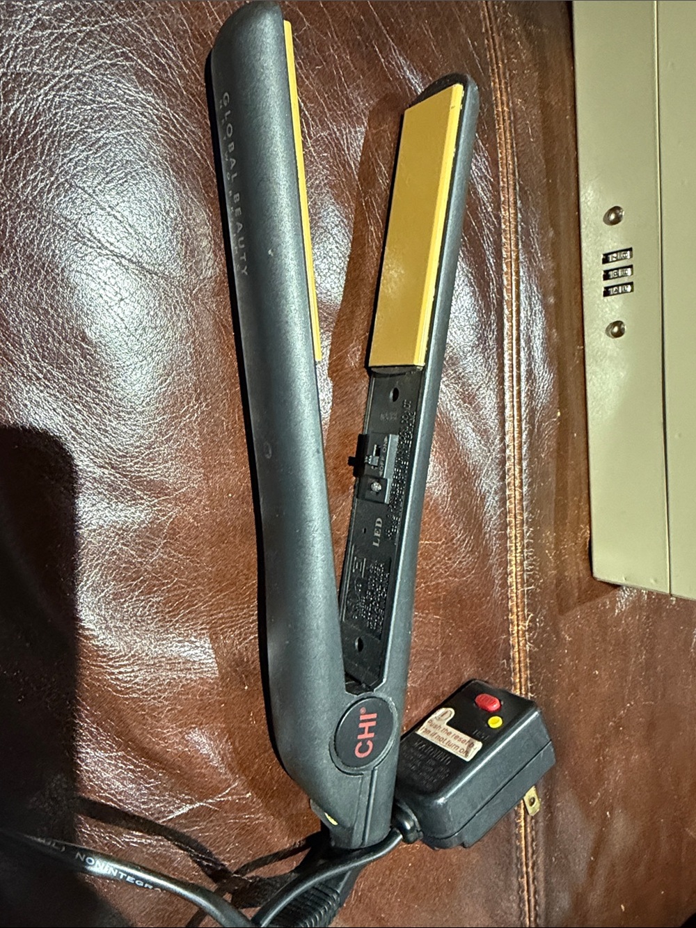 CHI Black and Gold Mini Hair Straightener - Travel-Friendly Flat Iron